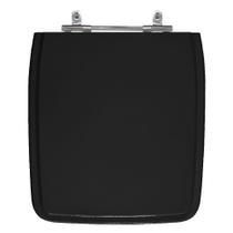 Assento Laqueado Vila Rica Preto Tampa para Vaso Icasa em Mdf