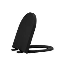 Assento Lk Preto Fosco Termofixo Tupan Soft Close Deca Preto