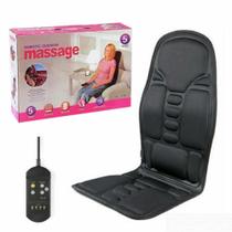 Assento Massageador Aquecido Lombar Pescoco Almofada Cadeira Massagem Shiatsu Banco Do Carro