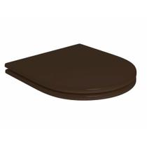 Assento Monocromático de Poliéster Carrara Marrom Fosco - Deca