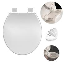 Assento Oval Retire Limpe com Fechamento Suave Branco Tupan