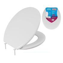Assento oval universal almofadado slim pp branco astra