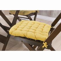 Assento P/ Cadeira - Futton - Kalamar - 40cm x 40cm - Amarelo - Niazitex