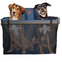 Assento Para 2 Pets Cadeira Transporte Dobrável Cachorro Gato Carro Viagem Segura