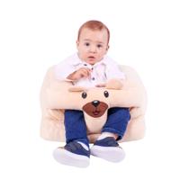 Assento Para Bebê Dog Cadeirinha De Apoio Com Enchimento Confortavel Urso Bege