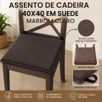 Assento para cadeira 40x40 tecido suede marrom Assento para cadeira 40x40 tecido suede marrom