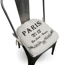 Assento Para Cadeira Algodão Paris 40x40cm - Ecaza