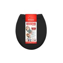 Assento Para Cadeira Almofadado C/Tampa ASA 13 Preto - Mebuki