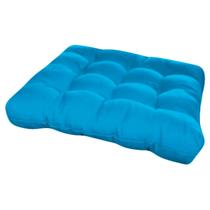 Assento Para Cadeira Futon 40x40 Cm - Azul Turquesa Assento Para Cadeira Futon 40x40 Cm - Azul Turquesa