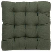 Assento Para Cadeira Futon Confort Com Fitas Para Amarrar Pallet Banco Banqueta Encosto Macio 40x40cm - Artesanal Teares