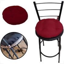Assento Para Cadeira Futon Redondo 30cm Para Banquetas de 35 Cm Futton Com Fitas Para Amarrar