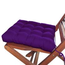 Assento Para Cadeira Futon Tecido Oxford 40x40cm Roxo