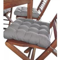 Assento Para Cadeira Futton 40X40 Cinza - Artesanal
