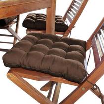 Assento Para Cadeira Futton 40X40 Marrom - Artesanal