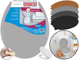 Assento Para Vaso Sanitário Almofadado Tampa Privada Banheiro Oval Universal Astra