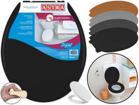 Assento Para Vaso Sanitário Almofadado Tampa Privada Banheiro Oval Universal Astra