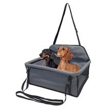 Assento Pet Carro Grande Para 2 Cachorros Juntos Cadeira Transporte Espaçosa Com Cinto Seguro Confortável
