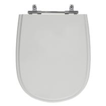 Assento Poliéster Laminado Paris Cinza Tampa para Vaso Ideal