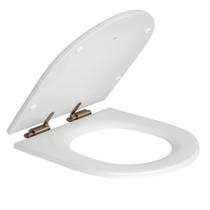 Assento Poliéster Slow Close Com Protekto Carrara / LK / Nuova / Level - Deca - AP.237.BL.MT.17