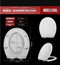 Assento Pp Oval Soft Close Para Louças Convencionais