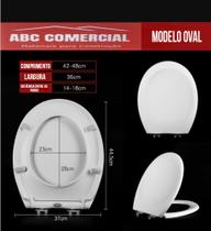 Assento pp Oval Soft Close Para Vasos Convencionais - ABC COMERCIAL