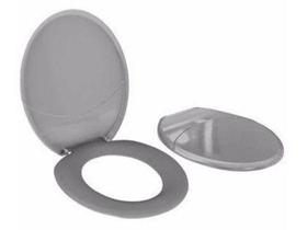 Assento Privada Max Tigre Cinza Tampa Vaso Sanitário