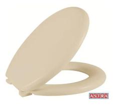 Assento Privada Tampa Vaso Sanitário Bege Astra Pvc Assento Privada Tampa Vaso Sanitário Bege Astra Pvc