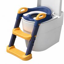 Assento Redutor Almofadado Infantil Com Escada E Alça Vaso Sanitário Cores Assento Redutor Almofadado Infantil Com Escada E Alça Vaso Sanitário Cores