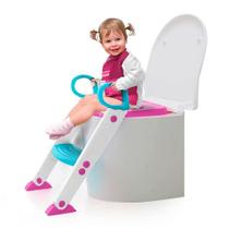 Assento Redutor com Escada Articulável Rosa 7425 - Buba Baby