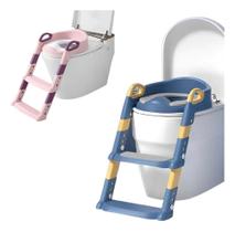 Assento Redutor Com Escada Troninho Infantil Desfralde B Azu