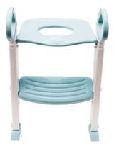 Assento Redutor Com Escada Trono Infantil Sanitario Azul - Buba