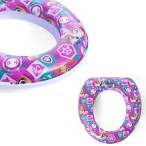 Assento Redutor De Vaso Adaptador Bebe Acolchoado Treinamento Desfralde Patrulha Canina Suporte Vaso Sanitário Infantil