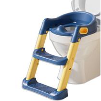 Assento Redutor Infantil Antiderrapante Com Escada Azul - Shiny Toys