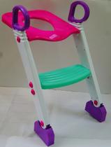 Assento redutor infantil banheiro - escadinha rosa - P7 BABY