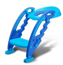 Assento Redutor Infantil Com Escada Dobrável Para Vaso Sanitário Azul Multikids
