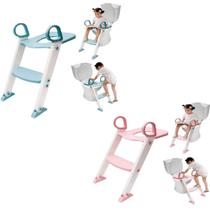 Assento Redutor Infantil Com Escada Para Vaso Sanitário