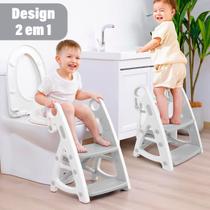 Assento Redutor Infantil Escada 2 em 1 para Vaso sanitário Troninho Criança Bebê Desfralde