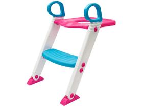 Assento Redutor Infantil para Bebê - com Escada - Rosa - Buba