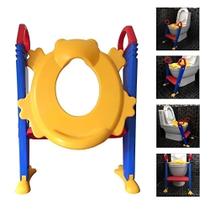 Assento redutor infantil troninho com escada vaso sanitario bebe com alça desfralde