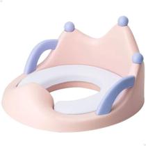 Assento Redutor Infantil Vaso Sanitário Modelo Coroa Rosa