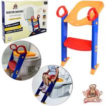 Assento redutor sanitario infantil com escada de plastico - BONS CHEFF Assento redutor sanitario infantil com escada de plastico - BONS CHEFF