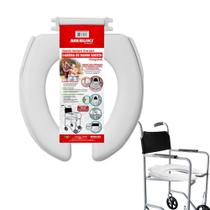 Assento Sanitário Aberto Almofadado Para Cadeira De Banho - MEBUKI Assento Sanitário Aberto Almofadado Para Cadeira De Banho - MEBUKI