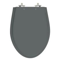 Assento Sanitário Absolute Quartzo (Cinza Escuro) Tampa para Vaso Ideal Standard de Madeira Laqueada Assento Sanitário Absolute Quartzo (Cinza Escuro) Tampa para Vaso Ideal Standard de Madeira Laqueada