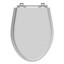 Assento Sanitário Absolute Sterling Silver (Cinza Claro) Tampa para Vaso Ideal de Madeira Laqueada