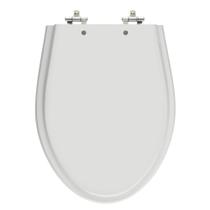 Assento Sanitário Absolute Sterling Silver (Cinza Claro) Tampa para Vaso Ideal Standard de Madeira