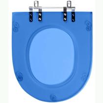 Assento Sanitário Acrilico Carrara Azul Transparente para vaso Deca Assento Sanitário Acrilico Carrara Azul Transparente para vaso Deca