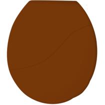 Assento Sanitário Almofadado Bellart Marrom Claro Com Dimensão:449,2 x 385,3 x 41,5mm Durín