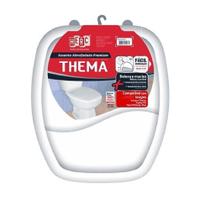 Assento sanitário almofadado branco thema 2395 herc Assento sanitário almofadado branco thema 2395 herc