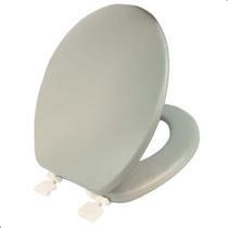 Assento Sanitário Almofadado C/ Tampa de Vaso Universal Cinza Assento Sanitário Almofadado C/ Tampa de Vaso Universal Cinza