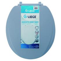 Assento Sanitário Almofadado Cinza Liege